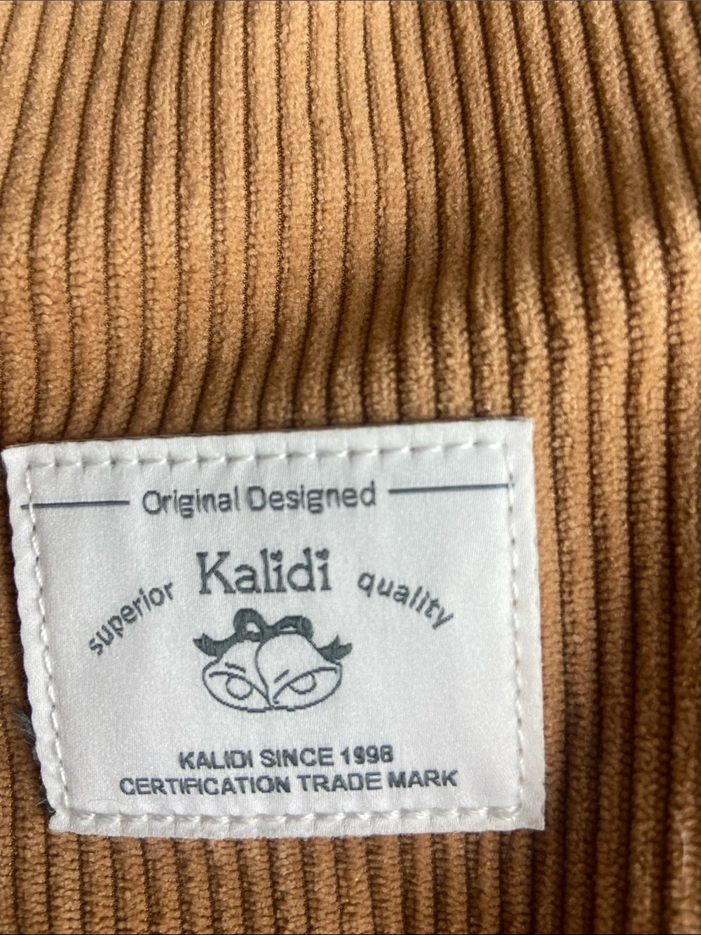 Kalidi Corduroy Tote Bag in Tan